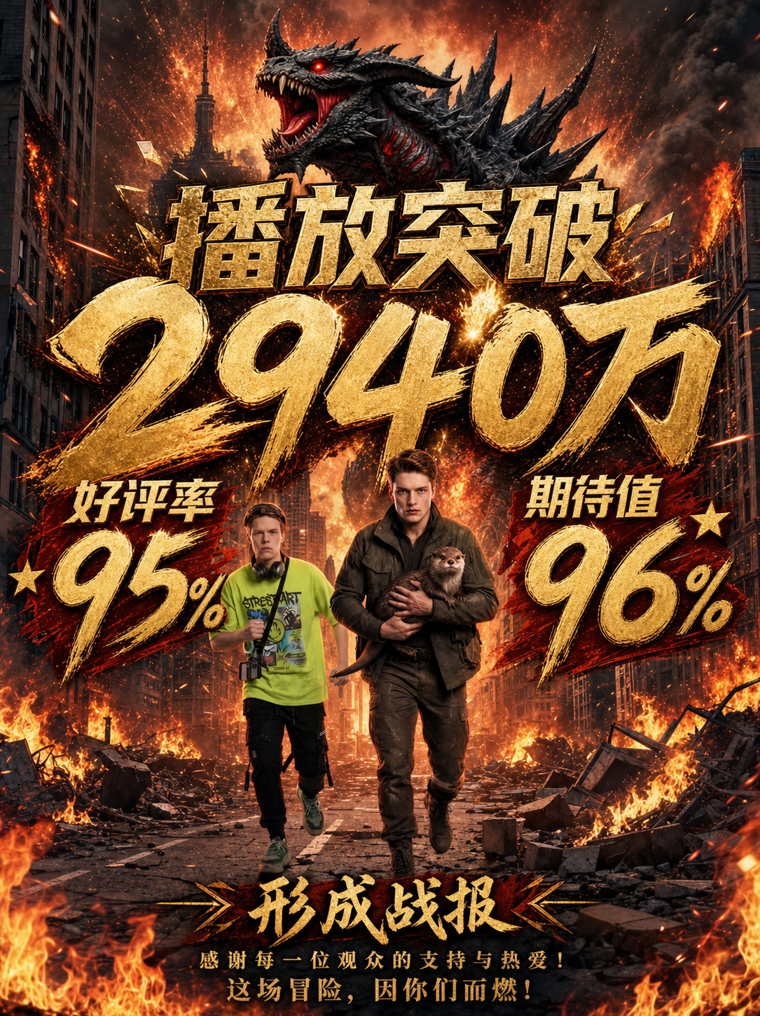 利维坦战报AI漫剧海报